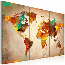 Paris Prix Tableau Imprimé 3 Panneaux Painted World 80 x 120 cm 