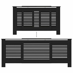 Acheter vidaXL Cache-radiateur MDF Noir 205 cm