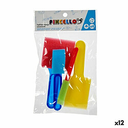 Pincello Ensemble pour activités manuelles Spatule Multicouleur (12 Unités)