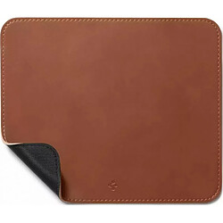 Spigen Sgp Spigen Tapis de Souris en Velo Vegan Cuir PU avec Base Caoutchouc Anti-Dérapant - Marron