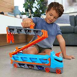 Hot Wheels Jeu de construction de pistes et voitures Speedway Hauler