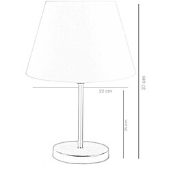 Hanah Home Lampe à poser en métal et PVC Naya (Lot de 2).