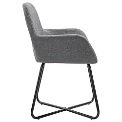 Acheter Decoshop26 Lot de 4 chaises de salle à manger cuisine design moderne tissu gris foncé CDS021557