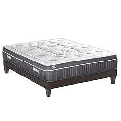 Bellecour Ensemble Colombe Ensemble COLOMBE 160x200 cm | Matelas Mémoire de forme + Sommier Bois