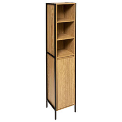 Five Simply Smart Colonne de rangement Tribecart en MDF - Hauteur 168,50 cm - Marron et noir