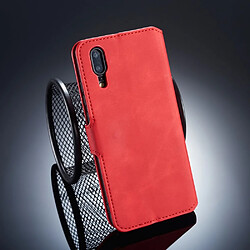 Etui en PU style rétro rouge pour votre Huawei P20