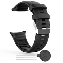 Acheter Wewoo Bracelet pour montre connectée Polar Vantage V Silicone Smart Watch de remplacement Noir