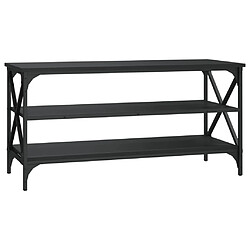 Maison Chic Meuble TV scandinave - Banc TV pour salon Noir 100x40x50 cm Bois d'ingénierie -MN75421