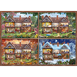 Schmidt Spiele Puzzle 2000 pieces Maison des quatre saisons - Schmidt