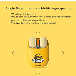 Universal Yellow Duck Bluetooth Mouse Wireless Home Office Games Adorable Mouse, EP115 Mouse pas cher