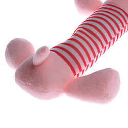 Mignon animal de compagnie chiot mastiquer squeaker squeaky plush sons chien jouer jouets rose porc