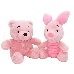 Universal 2pcs Pink Winnie Pooh Bear Piglelet Plux Toy Doll 