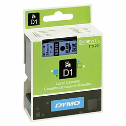 DYMO D1 Étiquettes noir sur bleu Rouleau (2,4 cm x 7 m) 1 rouleau