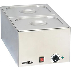 Bain Marie avec 2 Bacs GN 1/2 et Couvercles - Casselin