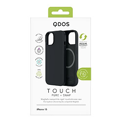 Avis QDOS Coque pour iPhone 15 Touch Pure avec Snap Compatible MagSafe Noir