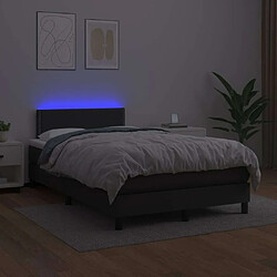 Acheter Sommier à lattes et LED,Cadre à lattes de lit avec matelas pour Adulte Noir 120x200 cm -MN82578