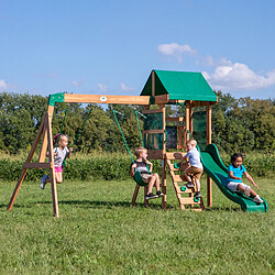 Acheter Backyard Discovery Buckley Hill Aire de jeux en bois | Aire de Jeux Extérieur avec balançoire / toboggan / bac de sable / échelle | Balancoire Exterieur avec Toboggan, Portique Balancoire Exterieur