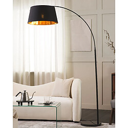 Beliani Lampadaire arc noir et cuivre YABUS