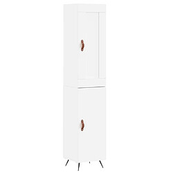 vidaXL Buffet haut Blanc 34,5x34x180 cm Bois d'ingénierie