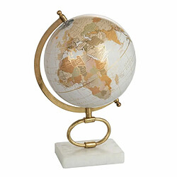 Paris Prix Globe sur Pied en Marbre Mappemonde 36cm Or 