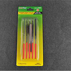 Trumpeter ASSORTIMENT DE 5 LIMES (DENTS MOYENNES) 3x140mm + BROSSE EN LAITON