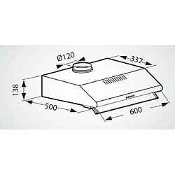 Schneider HOTTE CASQUETTE INOX 60CM