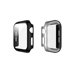 Eko Coque pour Apple Watch 45mm Protection Intégrale avec Verre Trempé Noir transparent 