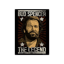 BLECHWAREN FABRIK BRAUNSCHWEIG Bud Spencer - Panneau métal The Legend 20 x 30 cm 