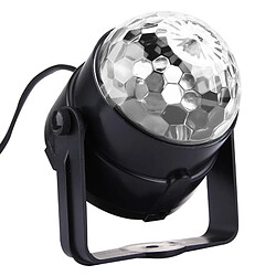 Acheter Wewoo LED Boule à facette 1W x 3 mini magique tournante d'étape de la avec à télécommande, prise des USA / EU