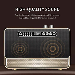 Acheter Yonis Enceinte Bluetooth Bois HIFI 30W Autonomie 12h