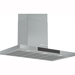 Hotte décorative murale 90cm 702m3/h inox - dwb97jp50 - BOSCH