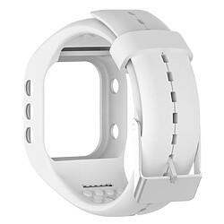 Wewoo Bracelet pour montre connectée en silicone Smart Watch POLAR A300 blanc 