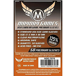 Mayday Games Premium USA Board Game Sleeves Orange