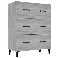 Maison Chic Buffet,Meuble de Rangement,commode pour salon,Cuisine sonoma gris 69,5x34x90 cm bois d'ingénierie -MN31858