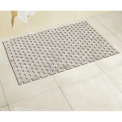 Avis WENKO Tapis de salle de bain design Bamboo - L. 50 x l. 80 cm - Blanc