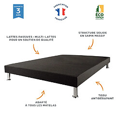 Avis Ebac Matelas mousse + Sommier SR9 Deco 90x190 Malta - Hauteur 20 cm - Soutien très ferme