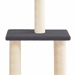 Acheter Arbre à chat avec griffoirs,niche pour chat en sisal gris foncé 85,5 cm -MN75146