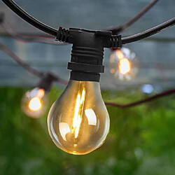 New Garden Guirlande lumineuse led 10 ampoules Allegra noir