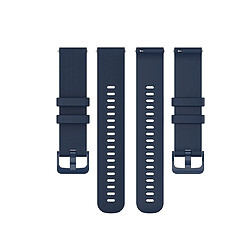 Avis Wewoo Bracelet pour montre connectée de remplacement Smartwatch en silicone Garmintaille 20 mm universel bleu