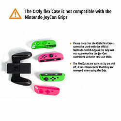 Avis Orzly Etuis de Protection Flexicase pour manettes Joy-Con de la Switch - Duo-Pack (2x ROSE & 2x VERT)