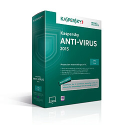 Kaspersky Anti-Virus 2015 - Licence 3 postes 1 an KASPERSKY Anti-Virus 2015 - Licence 3 postes 1 an