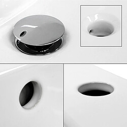 Acheter Ecd Germany Vasque encastré lavabo évier salle de bain en céramique blanc 610 x 465 x 175 mm