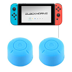 Wewoo Pour Nintendo Switch Game Bouton bleu Silicone Caps Housse de protection 2 PCS 