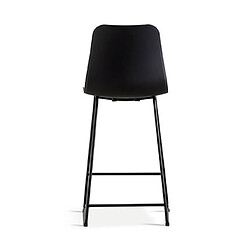 Mes Lot de 2 chaises de bar H65 cm noir - NORYZ pas cher