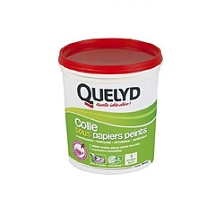 Quelyd- Colle Tous Papiers peints en Pâte avec Indicateur Colore 1 Kg - 30601514 