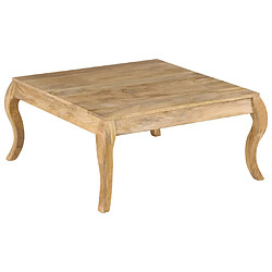 vidaXL Table basse 80x80x40 cm Bois de manguier massif