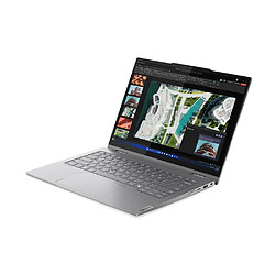 Lenovo ThinkBook 14 Hybride (2-en-1) 35,6 cm (14') Écran tactile WUXGA Intel Core Ultra 7 155U 16 Go DDR5-SDRAM 512 Go SSD Wi-Fi 6E (802.11ax) Windows 11 Pro Gris