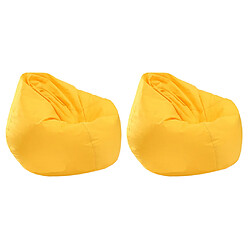 2 pièces imperméable sac housse de stockage des animaux en peluche jaune housse de sac en haricot