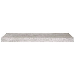 Avis vidaXL Étagère murale flottante gris béton 60x23,5x3,8 cm MDF