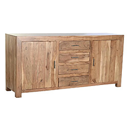 Avis Pegane Commode, meuble de rangement en bois d'acacia coloris naturel - Longueur 170 x Profondeur 45 x hauteur 80 cm